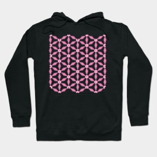 Pink and grey floral pattern Hoodie